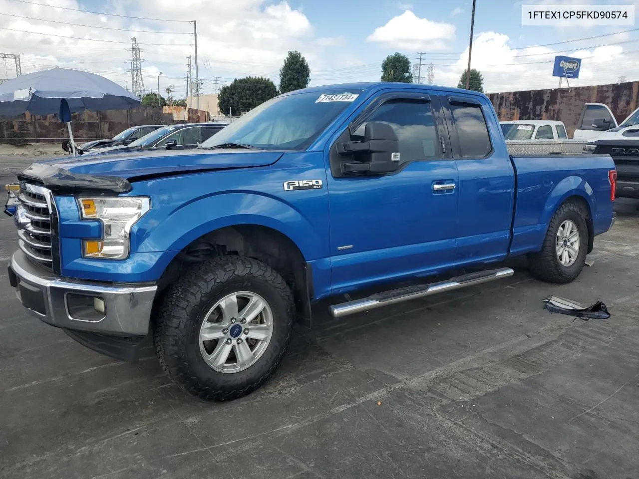 1FTEX1CP5FKD90574 2015 Ford F150 Super Cab