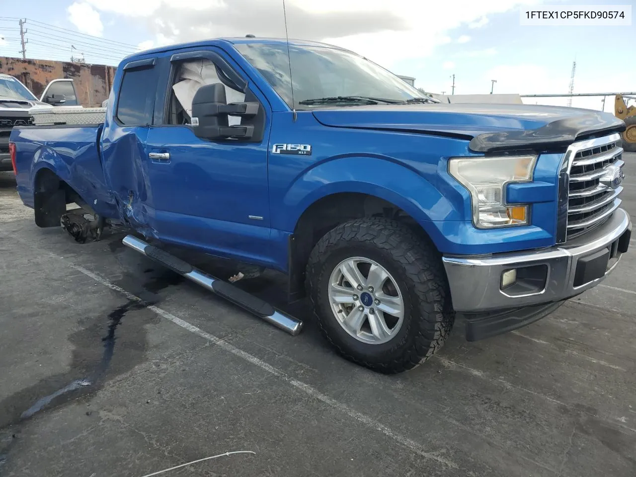 2015 Ford F150 Super Cab VIN: 1FTEX1CP5FKD90574 Lot: 71421734