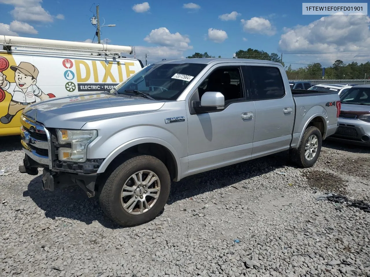 2015 Ford F150 Supercrew VIN: 1FTEW1EF0FFD01901 Lot: 72072964