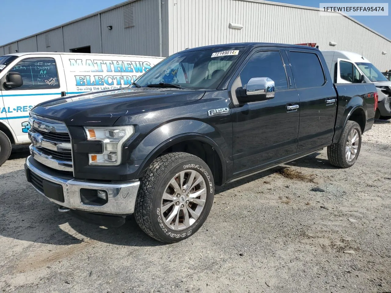 2015 Ford F150 Supercrew VIN: 1FTEW1EF5FFA95474 Lot: 72149014