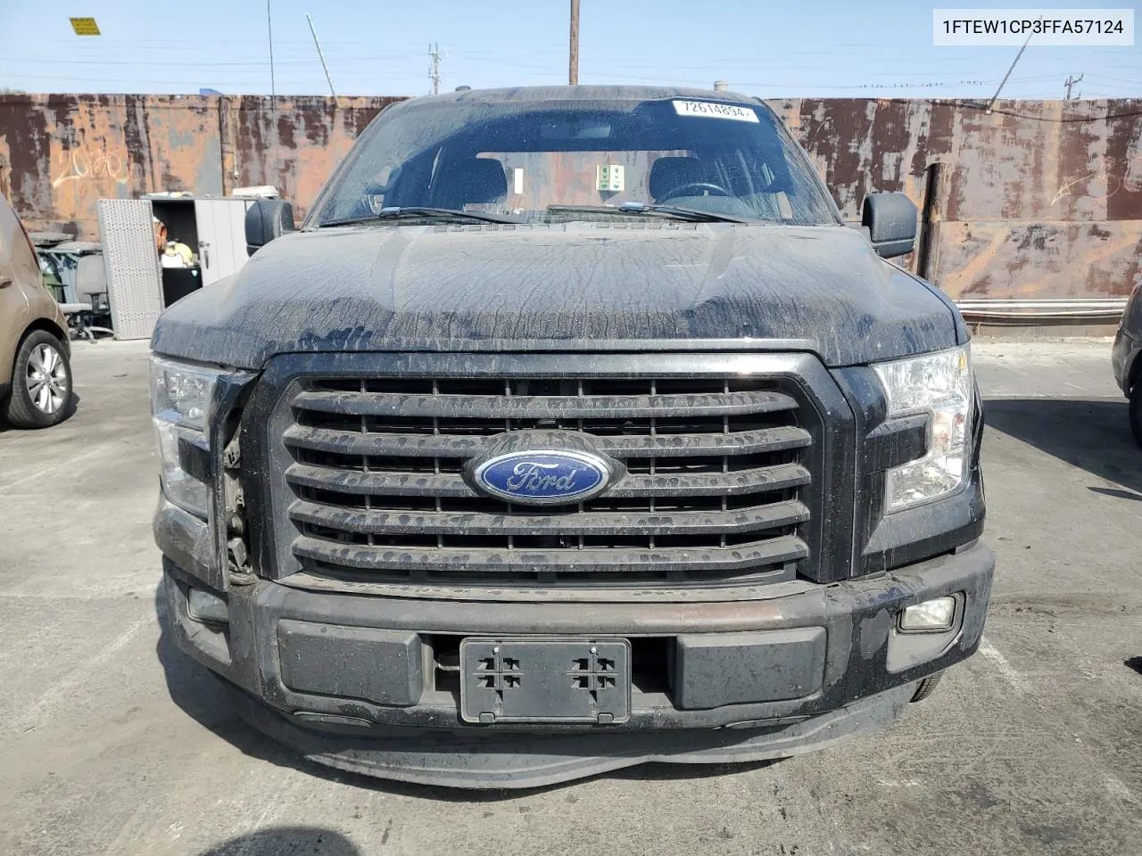 2015 Ford F150 Supercrew VIN: 1FTEW1CP3FFA57124 Lot: 72614894