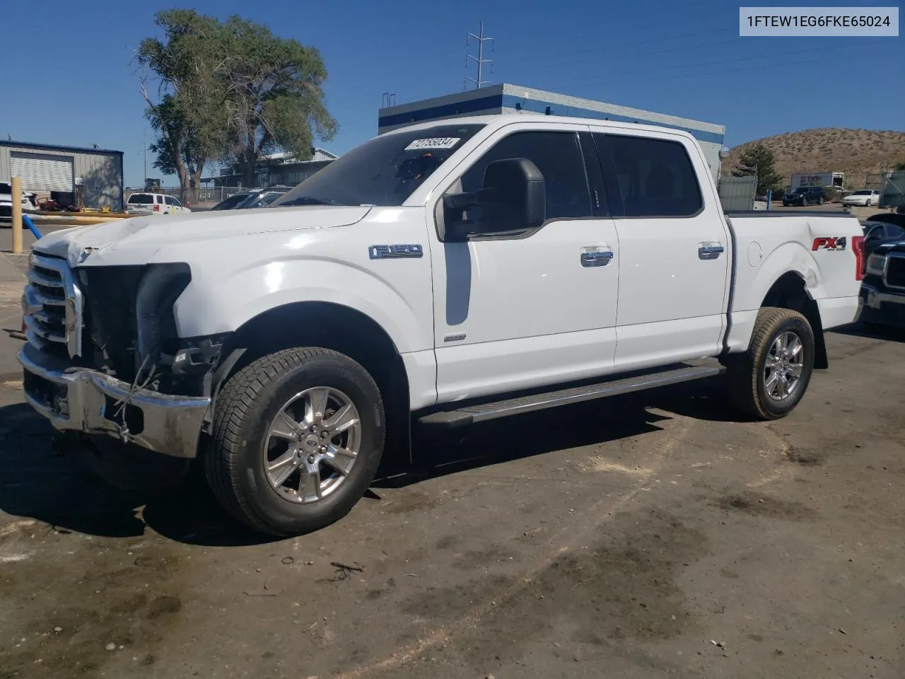 2015 Ford F150 Supercrew VIN: 1FTEW1EG6FKE65024 Lot: 72755034