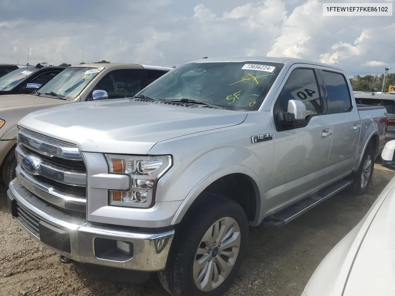 1FTEW1EF7FKE86102 2015 Ford F150 Supercrew