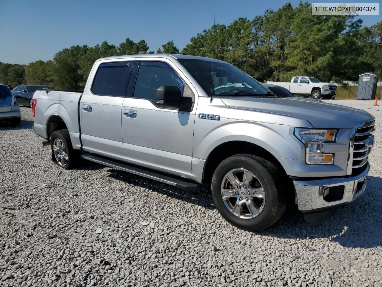 2015 Ford F150 Supercrew VIN: 1FTEW1CPXFFB04374 Lot: 73719524