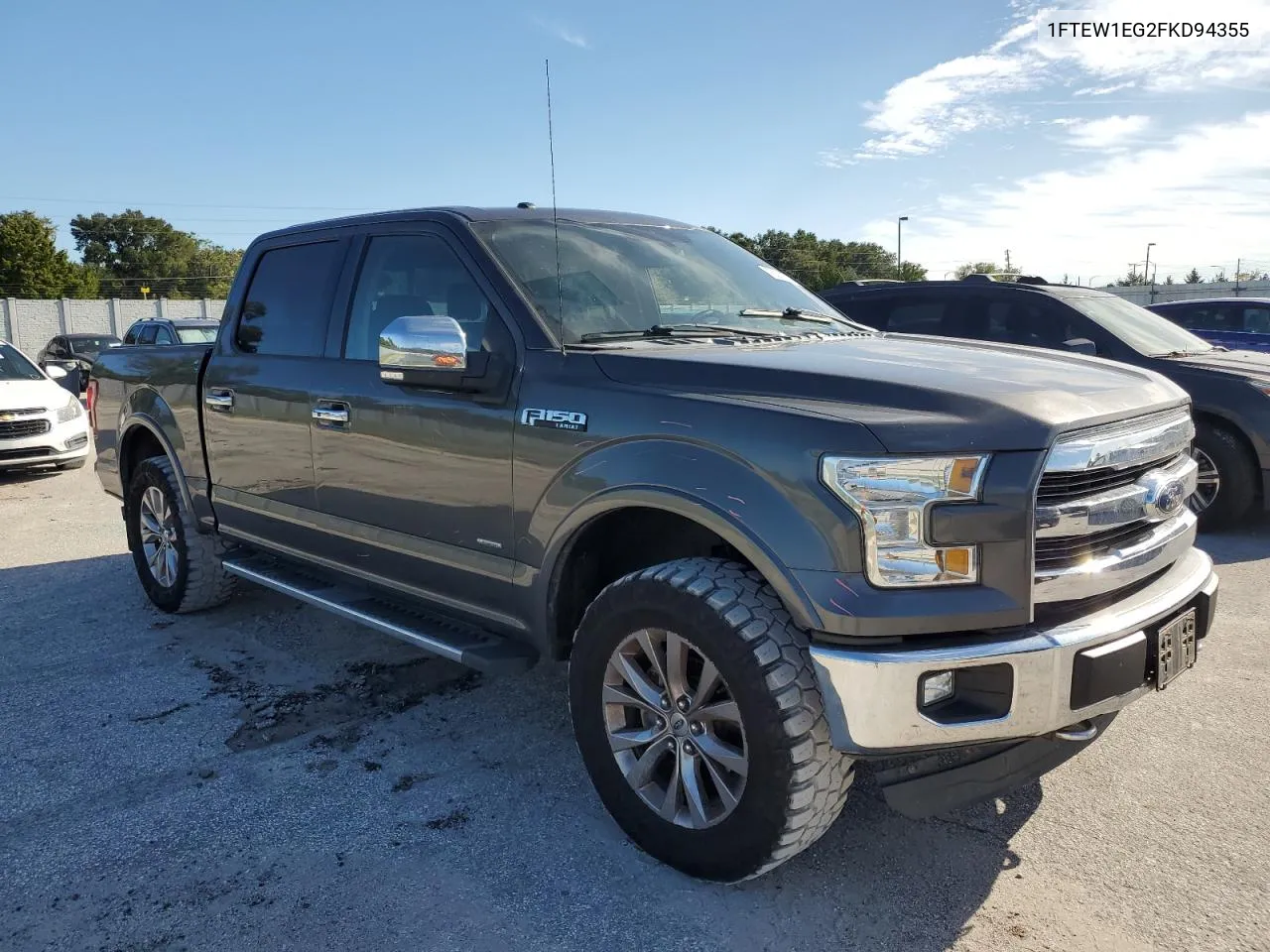 2015 Ford F150 Supercrew VIN: 1FTEW1EG2FKD94355 Lot: 75263614