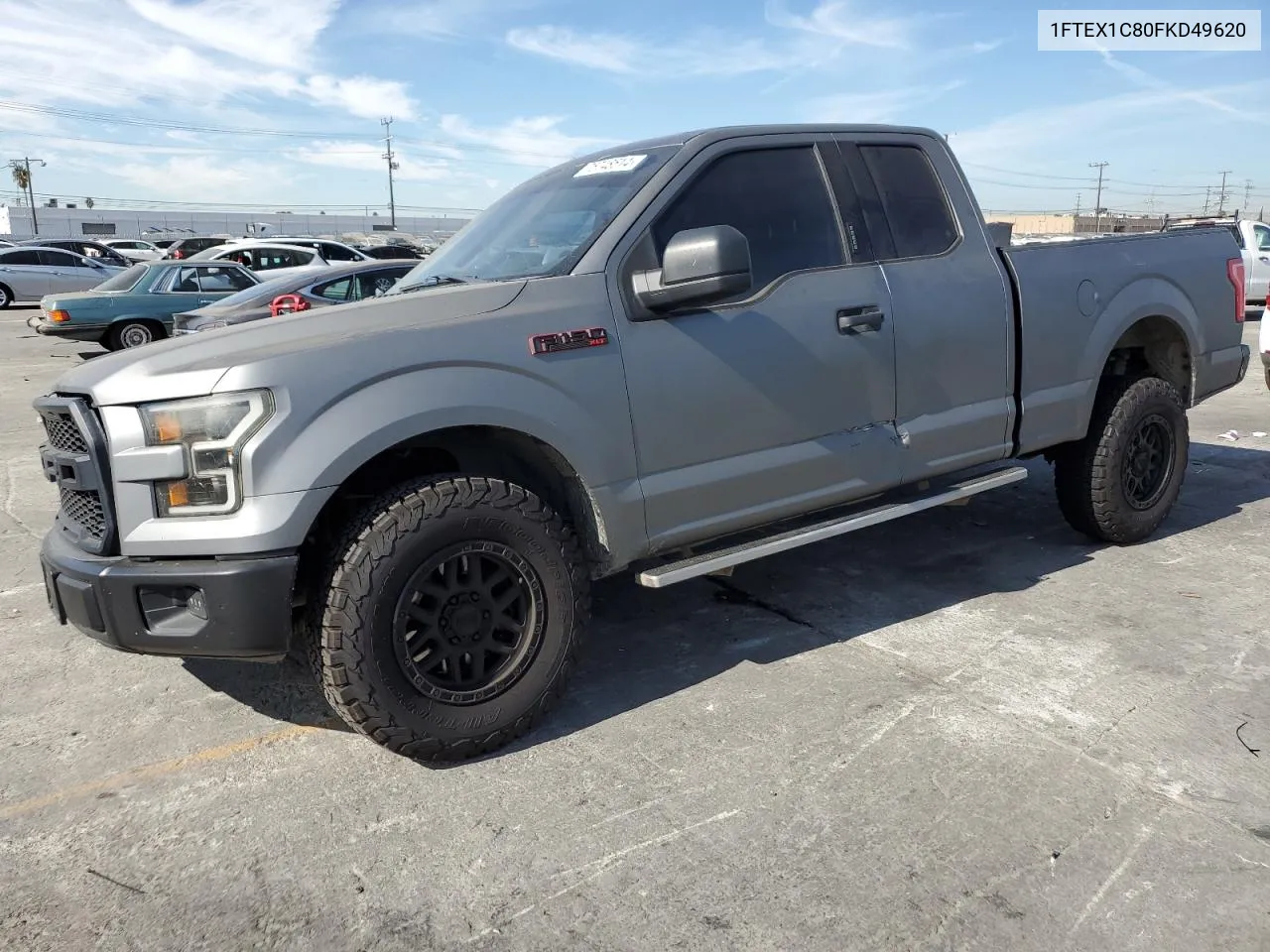 2015 Ford F150 Super Cab VIN: 1FTEX1C80FKD49620 Lot: 75748514