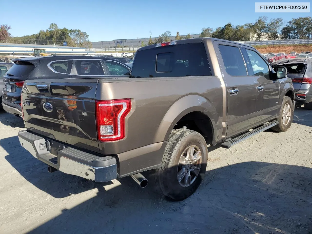 2015 Ford F150 Supercrew VIN: 1FTEW1CP0FFD02350 Lot: 76512694