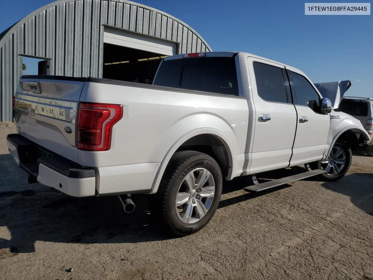 2015 Ford F150 Supercrew VIN: 1FTEW1EG8FFA29445 Lot: 77396374