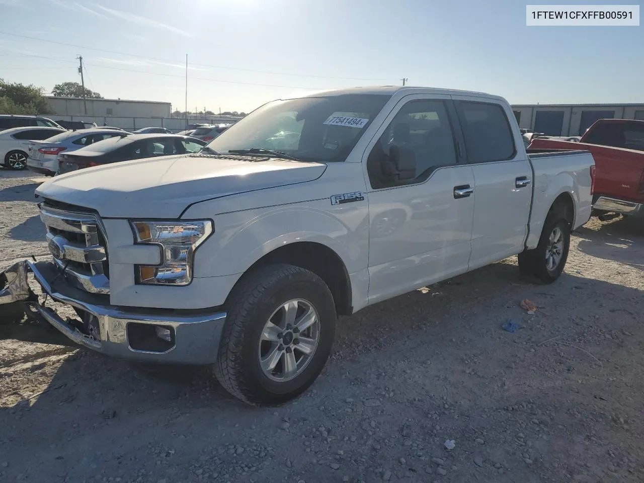 2015 Ford F150 Supercrew VIN: 1FTEW1CFXFFB00591 Lot: 77541494