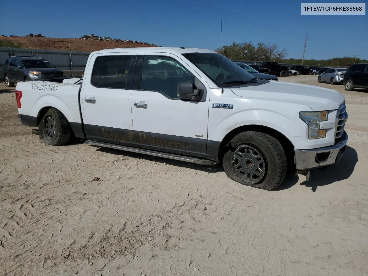 2015 Ford F150 Supercrew VIN: 1FTEW1CP6FKE38568 Lot: 78012484