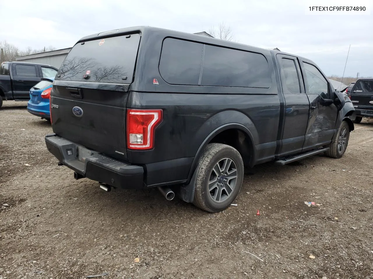 2015 Ford F150 Super Cab VIN: 1FTEX1CF9FFB74890 Lot: 78201684