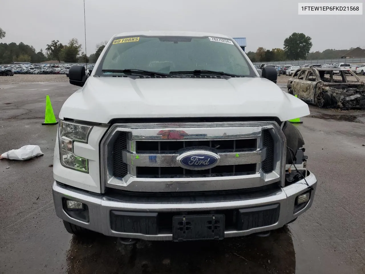 2015 Ford F150 Supercrew VIN: 1FTEW1EP6FKD21568 Lot: 78270234