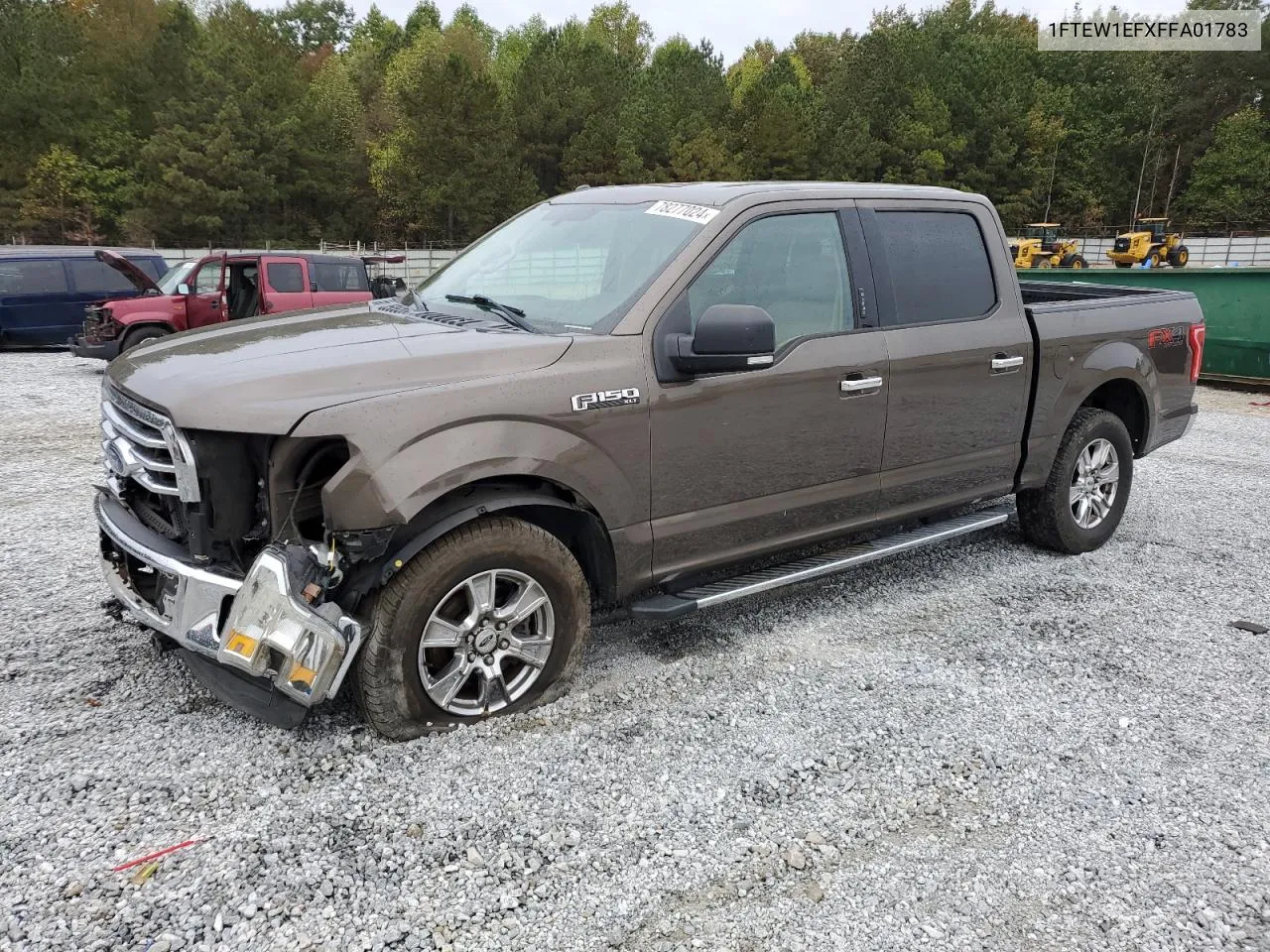 2015 Ford F150 Supercrew VIN: 1FTEW1EFXFFA01783 Lot: 78277024