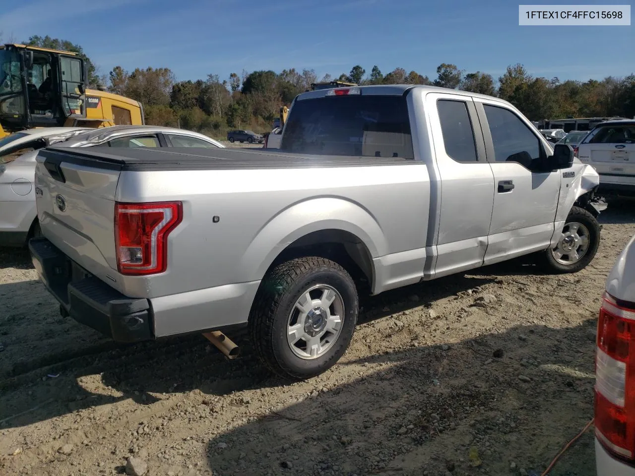 2015 Ford F150 Super Cab VIN: 1FTEX1CF4FFC15698 Lot: 78366144