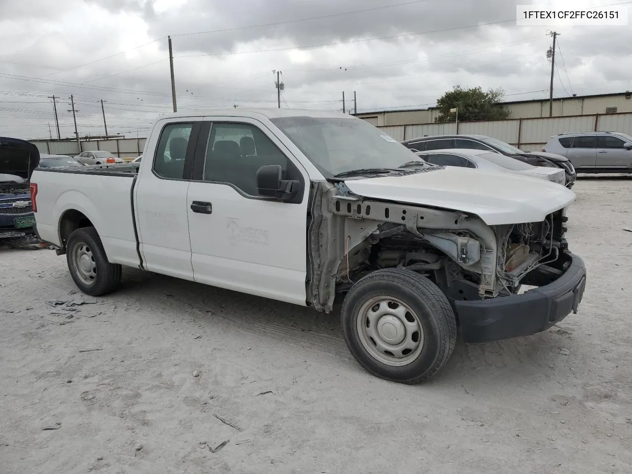 2015 Ford F150 Super Cab VIN: 1FTEX1CF2FFC26151 Lot: 78603424