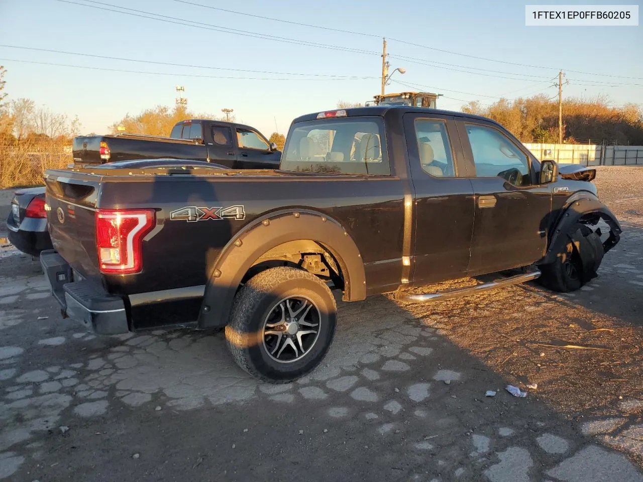 2015 Ford F150 Super Cab VIN: 1FTEX1EP0FFB60205 Lot: 78827074