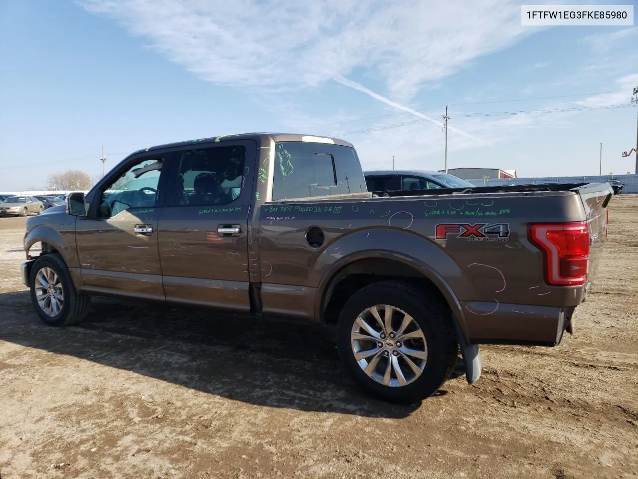 2015 Ford F150 Supercrew VIN: 1FTFW1EG3FKE85980 Lot: 79252774