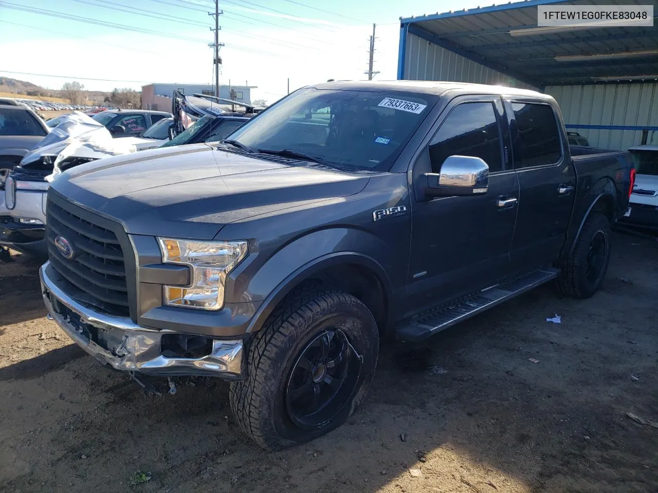 2015 Ford F150 Supercrew VIN: 1FTEW1EG0FKE83048 Lot: 79337663