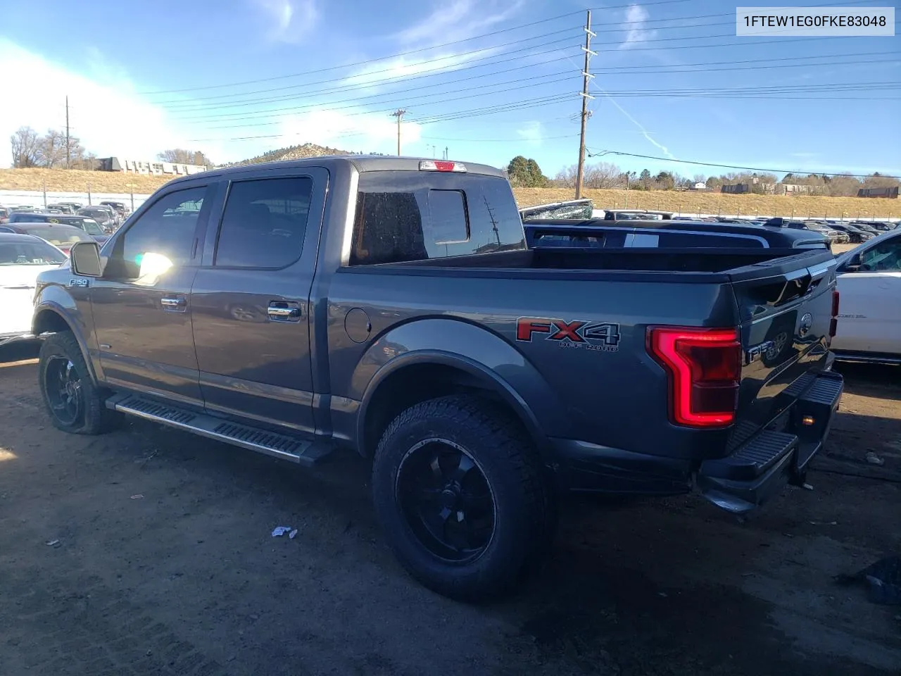 2015 Ford F150 Supercrew VIN: 1FTEW1EG0FKE83048 Lot: 79337663