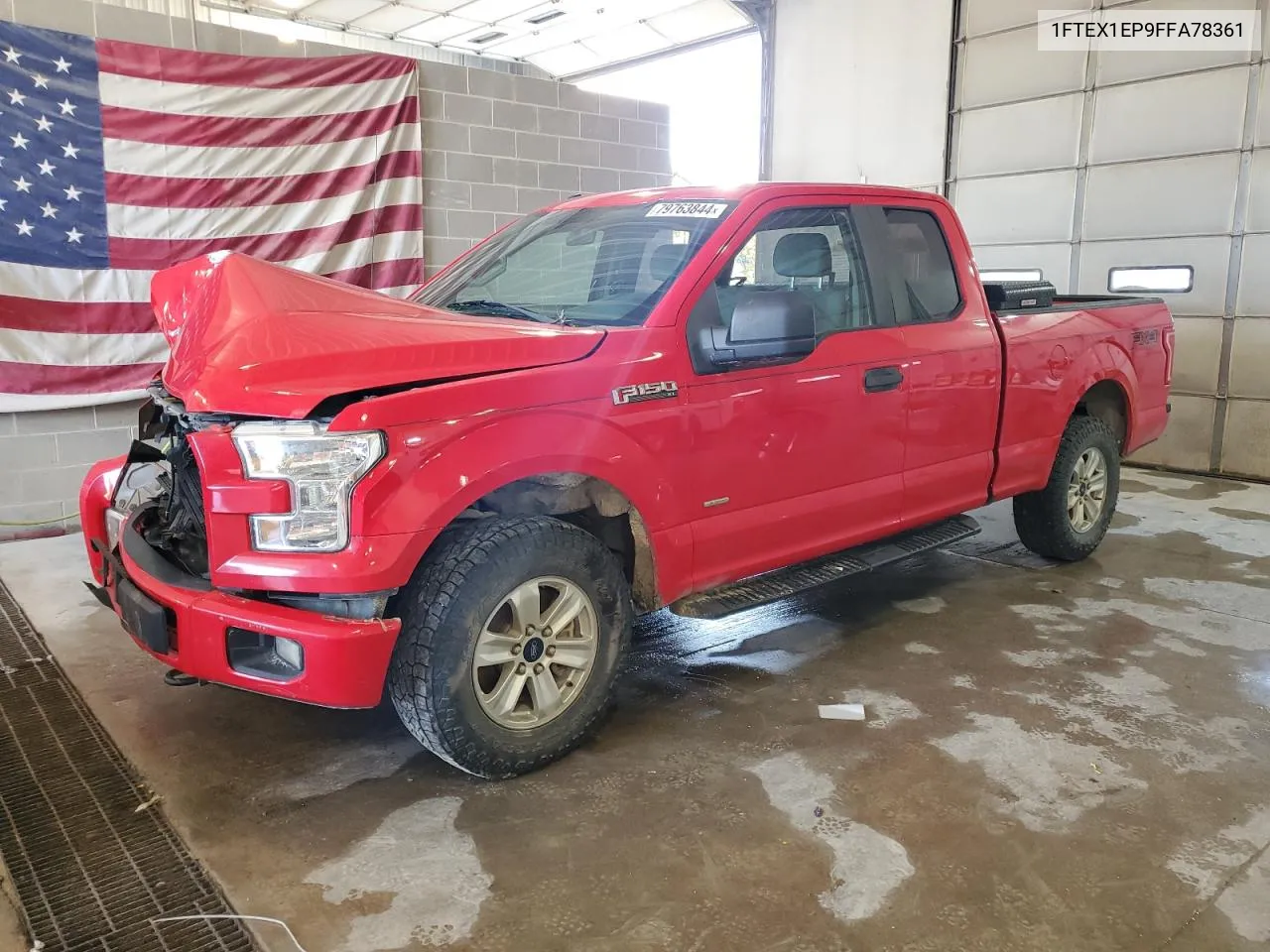 2015 Ford F150 Super Cab VIN: 1FTEX1EP9FFA78361 Lot: 79763844