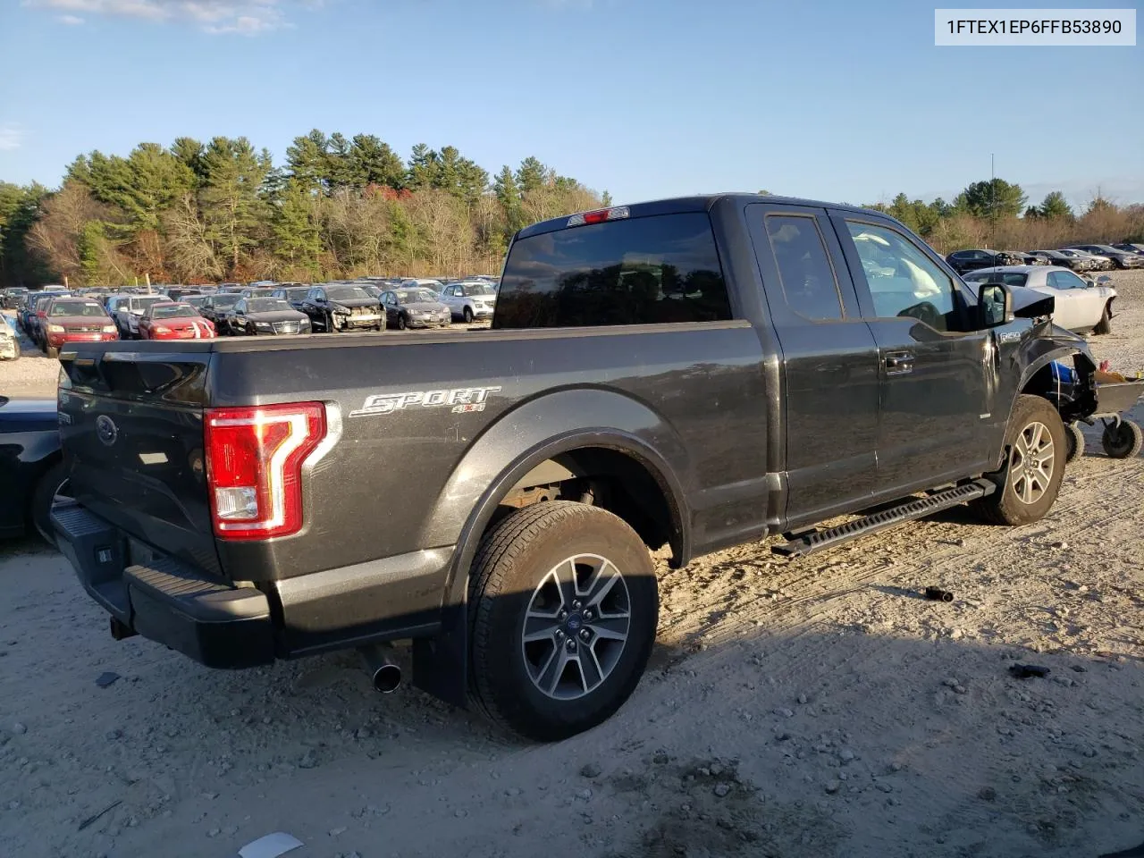 2015 Ford F150 Super Cab VIN: 1FTEX1EP6FFB53890 Lot: 79834604