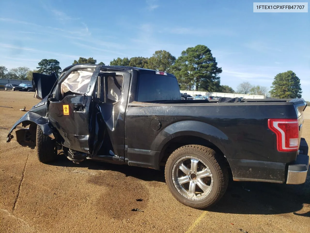 2015 Ford F150 Super Cab VIN: 1FTEX1CPXFFB47707 Lot: 80093244