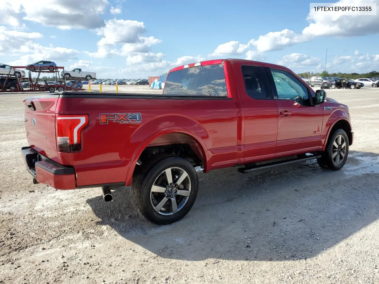 2015 Ford F150 Super Cab VIN: 1FTEX1EP0FFC13355 Lot: 80229224