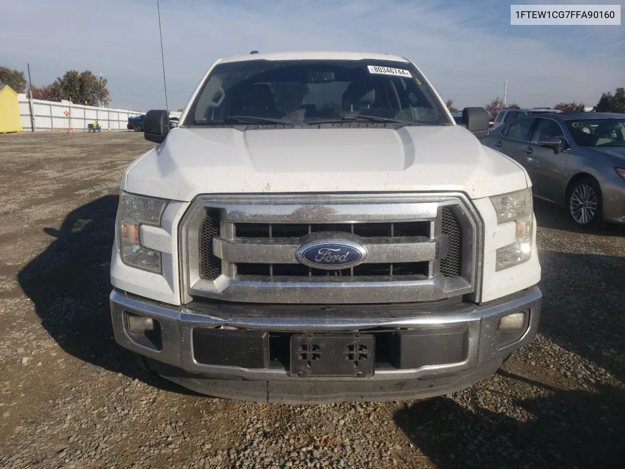 2015 Ford F150 Supercrew VIN: 1FTEW1CG7FFA90160 Lot: 80346744