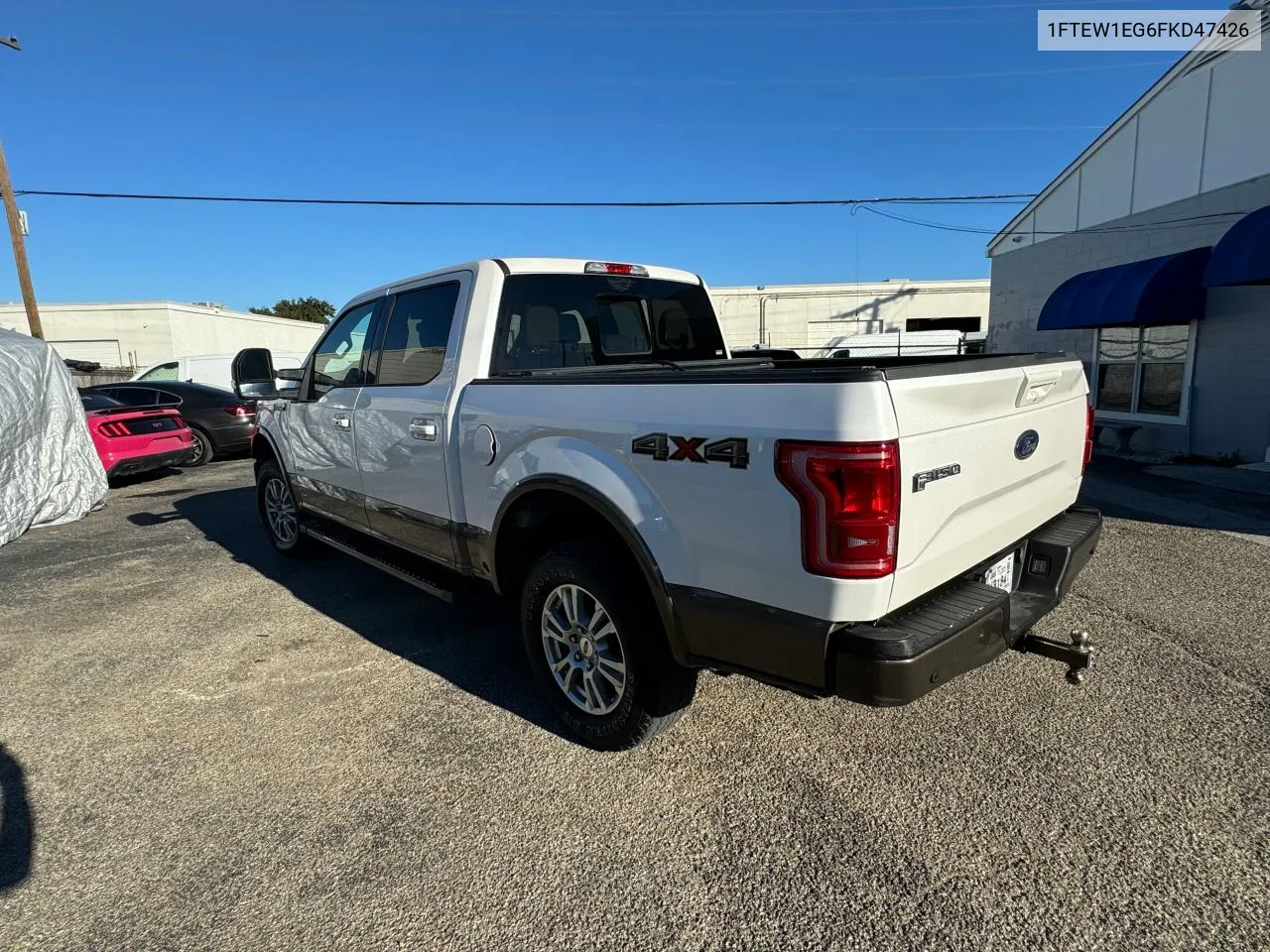 2015 Ford F150 Supercrew VIN: 1FTEW1EG6FKD47426 Lot: 81936904