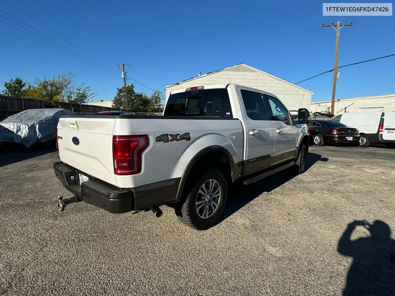 2015 Ford F150 Supercrew VIN: 1FTEW1EG6FKD47426 Lot: 81936904