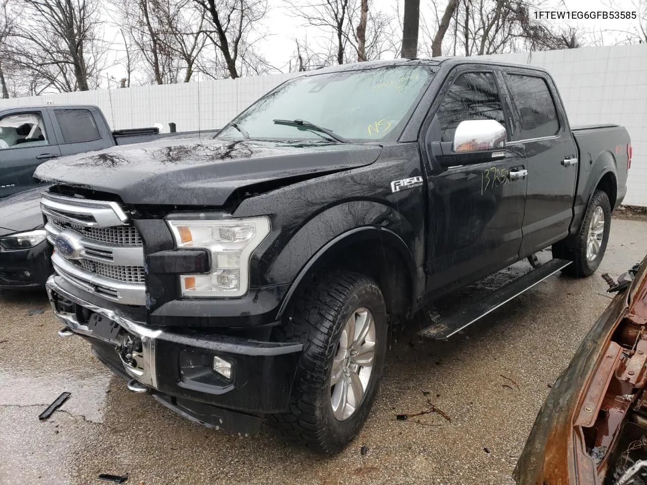 2016 Ford F150 Supercrew VIN: 1FTEW1EG6GFB53585 Lot: 38540094