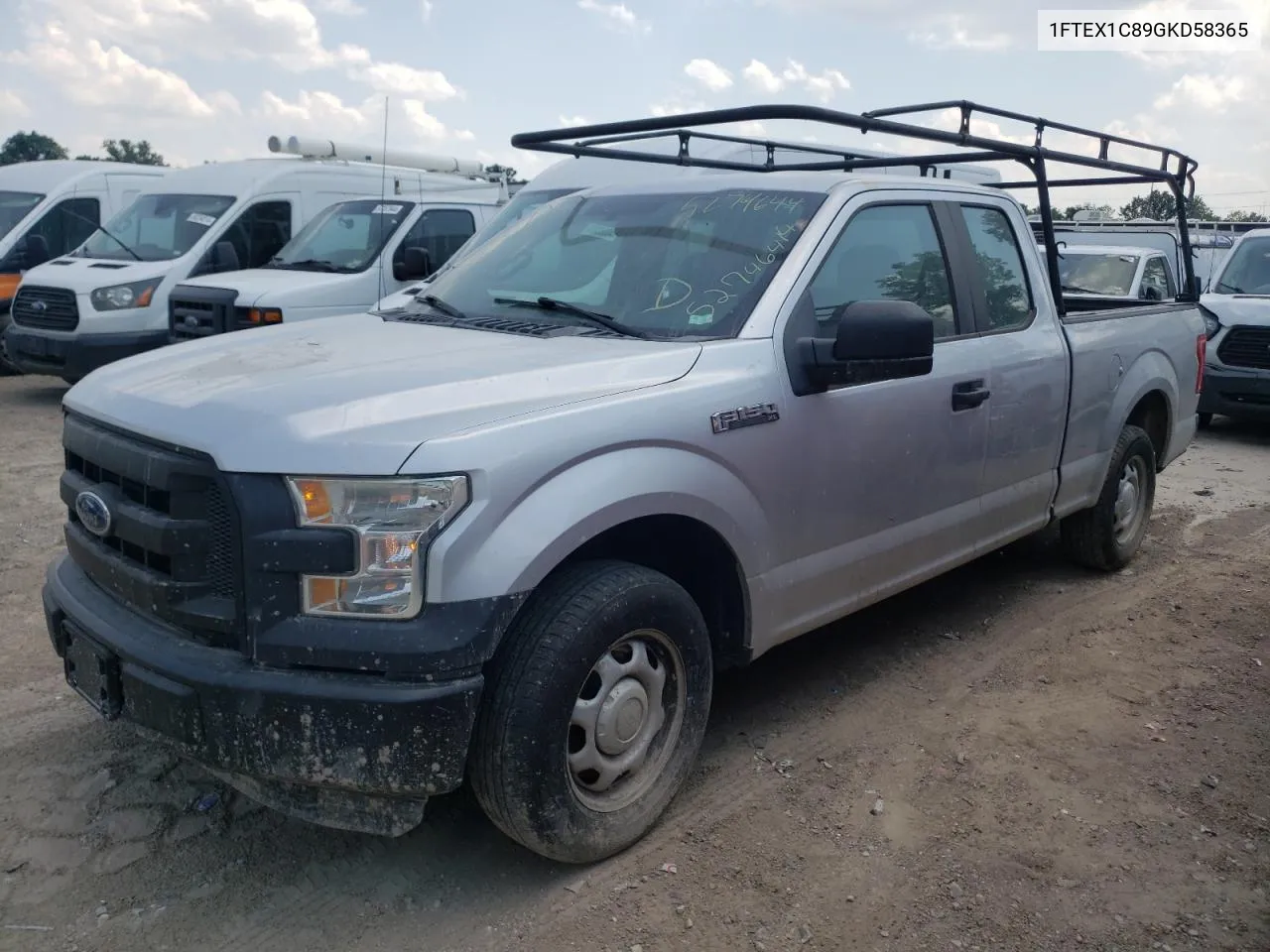 1FTEX1C89GKD58365 2016 Ford F150 Super Cab