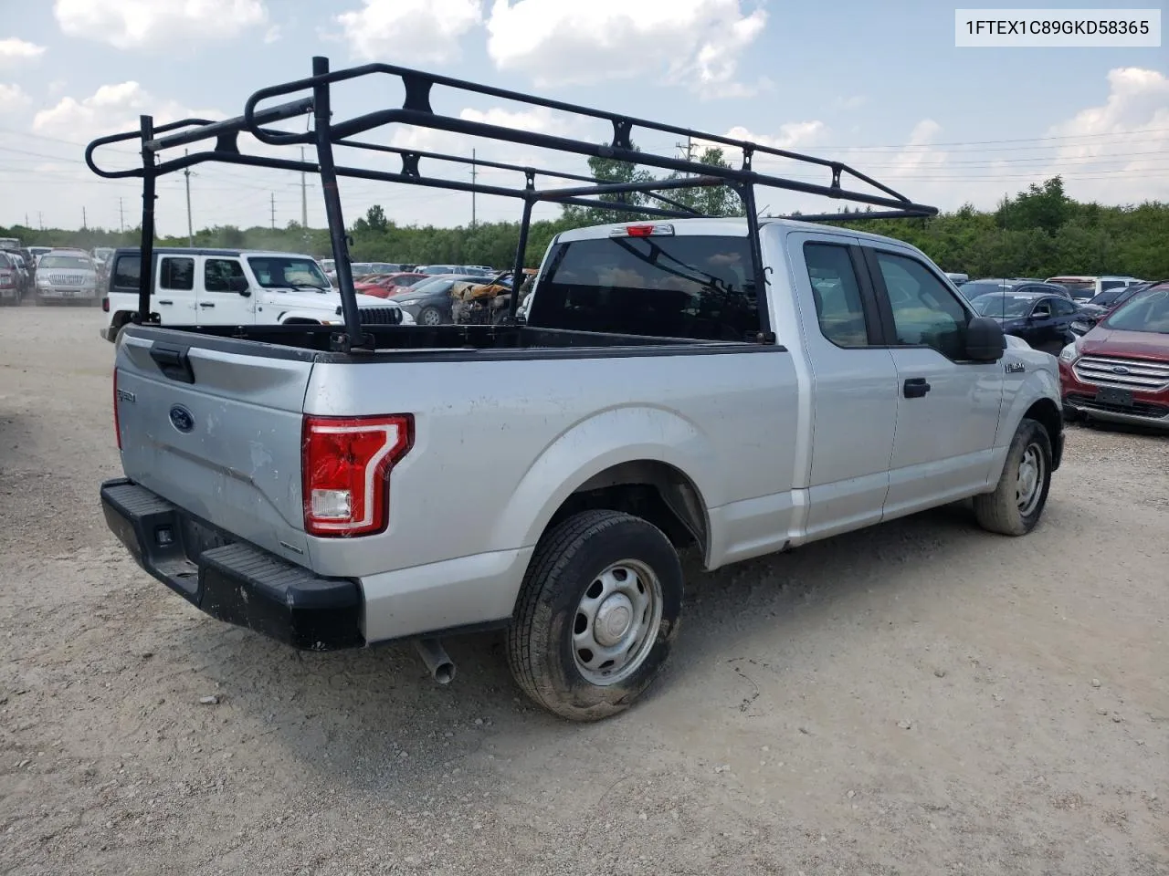 2016 Ford F150 Super Cab VIN: 1FTEX1C89GKD58365 Lot: 52746414