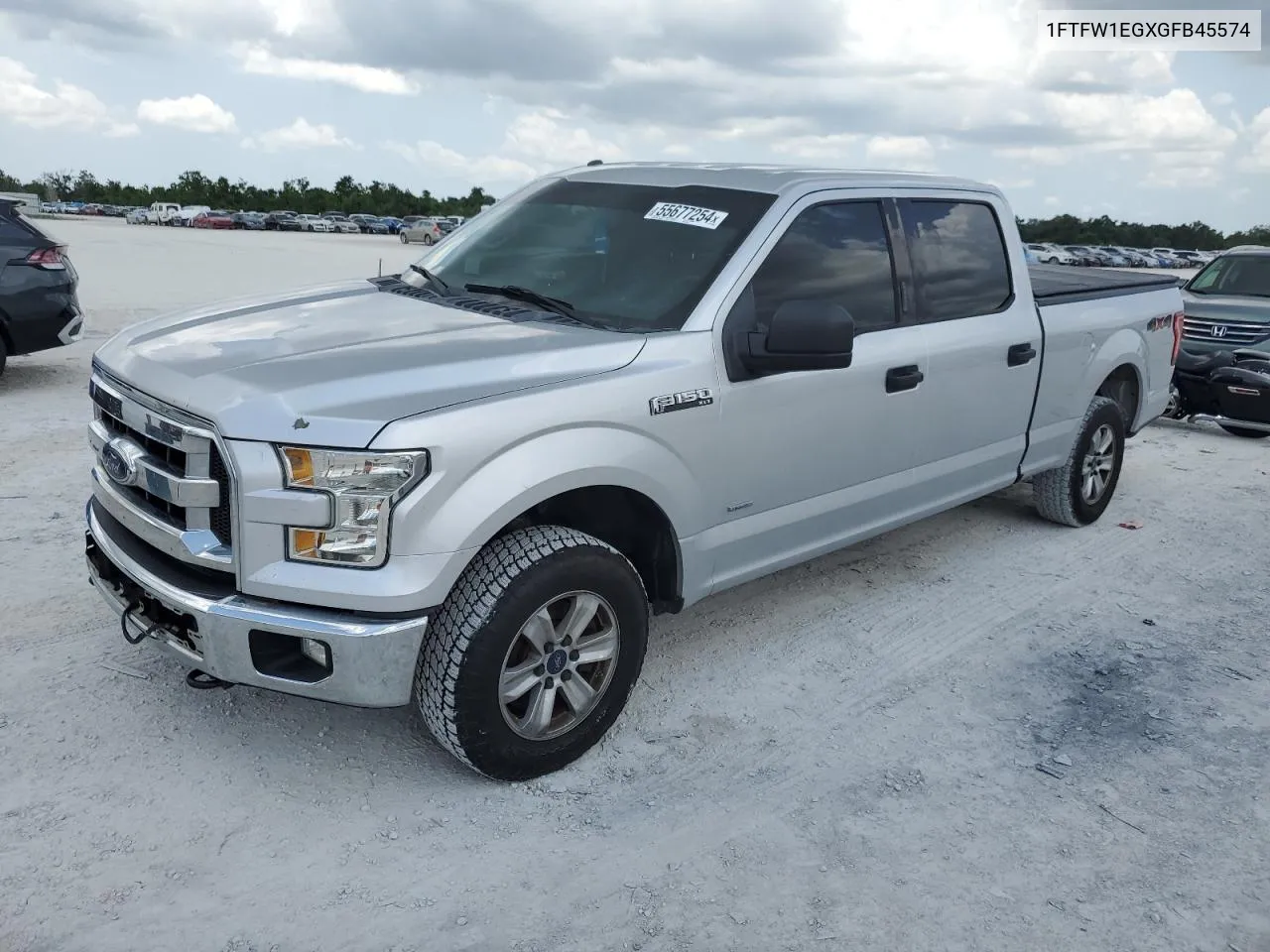 1FTFW1EGXGFB45574 2016 Ford F150 Supercrew