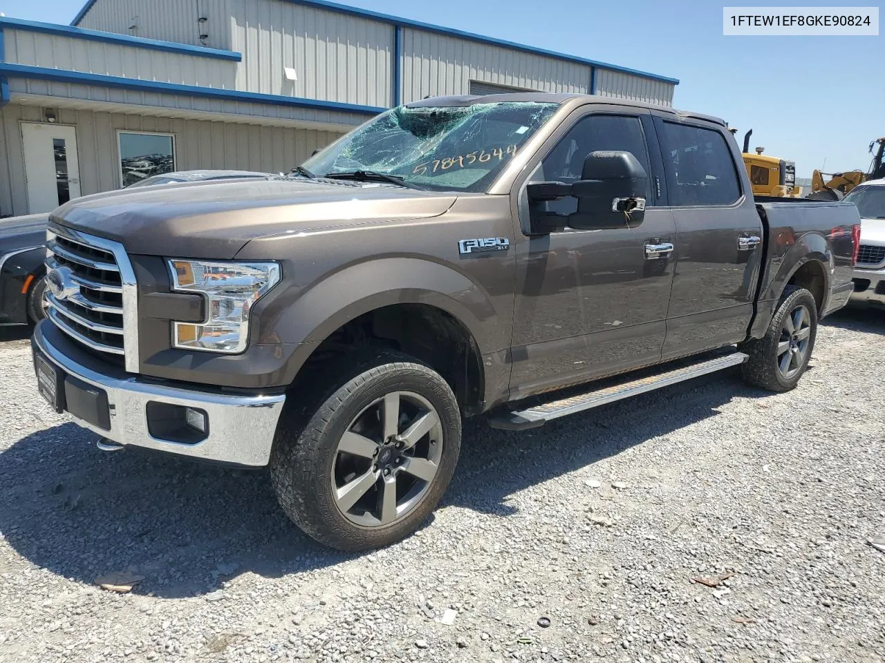 1FTEW1EF8GKE90824 2016 Ford F150 Supercrew