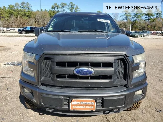 1FTEW1EF3GKF64599 2016 Ford F150 Supercrew