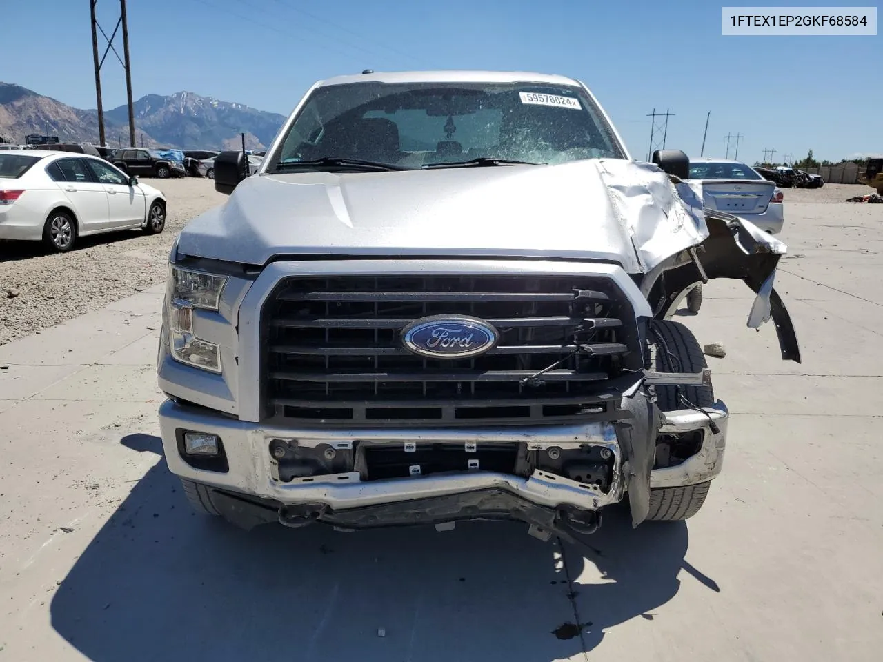 1FTEX1EP2GKF68584 2016 Ford F150 Super Cab