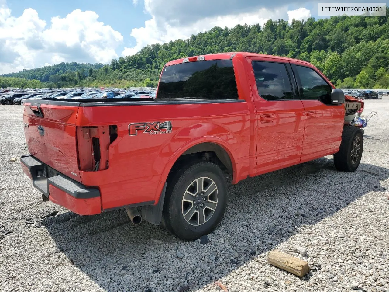 1FTEW1EF7GFA10331 2016 Ford F150 Supercrew