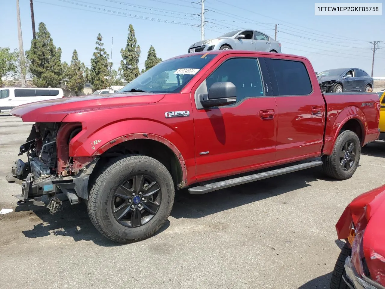 1FTEW1EP2GKF85758 2016 Ford F150 Supercrew