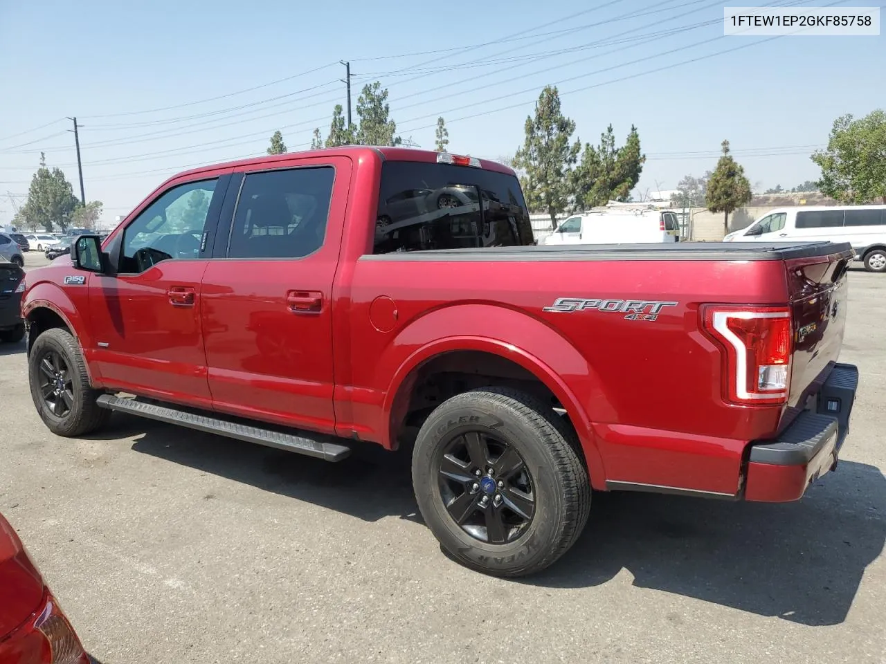 2016 Ford F150 Supercrew VIN: 1FTEW1EP2GKF85758 Lot: 61924984