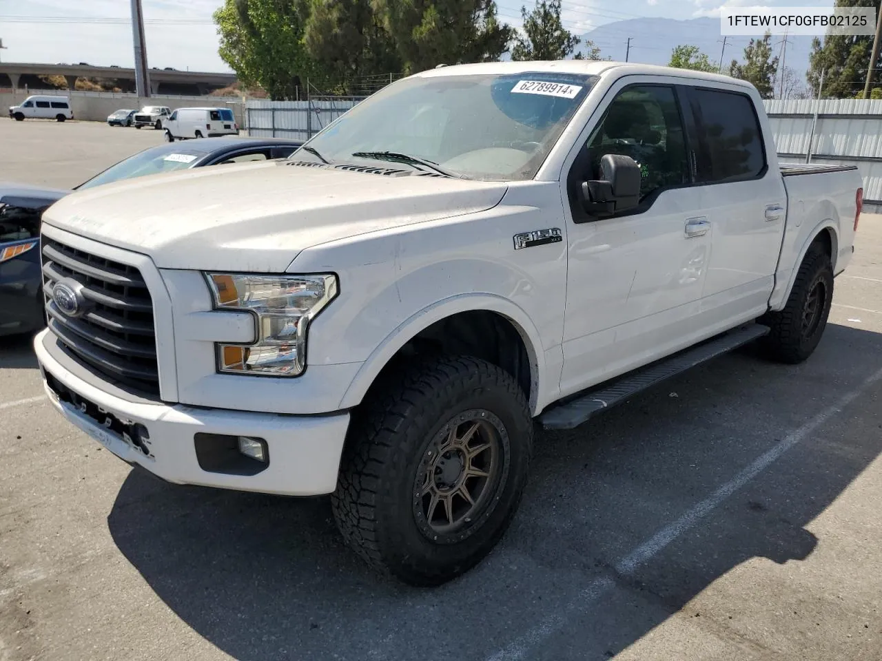 2016 Ford F150 Supercrew VIN: 1FTEW1CF0GFB02125 Lot: 62789914