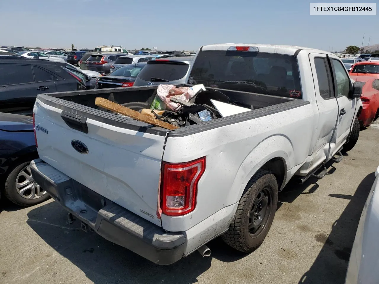 2016 Ford F150 Super Cab VIN: 1FTEX1C84GFB12445 Lot: 63716804