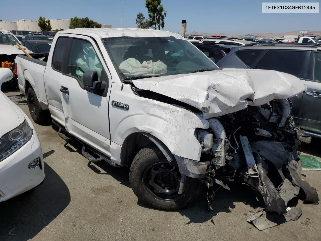 2016 Ford F150 Super Cab VIN: 1FTEX1C84GFB12445 Lot: 63716804