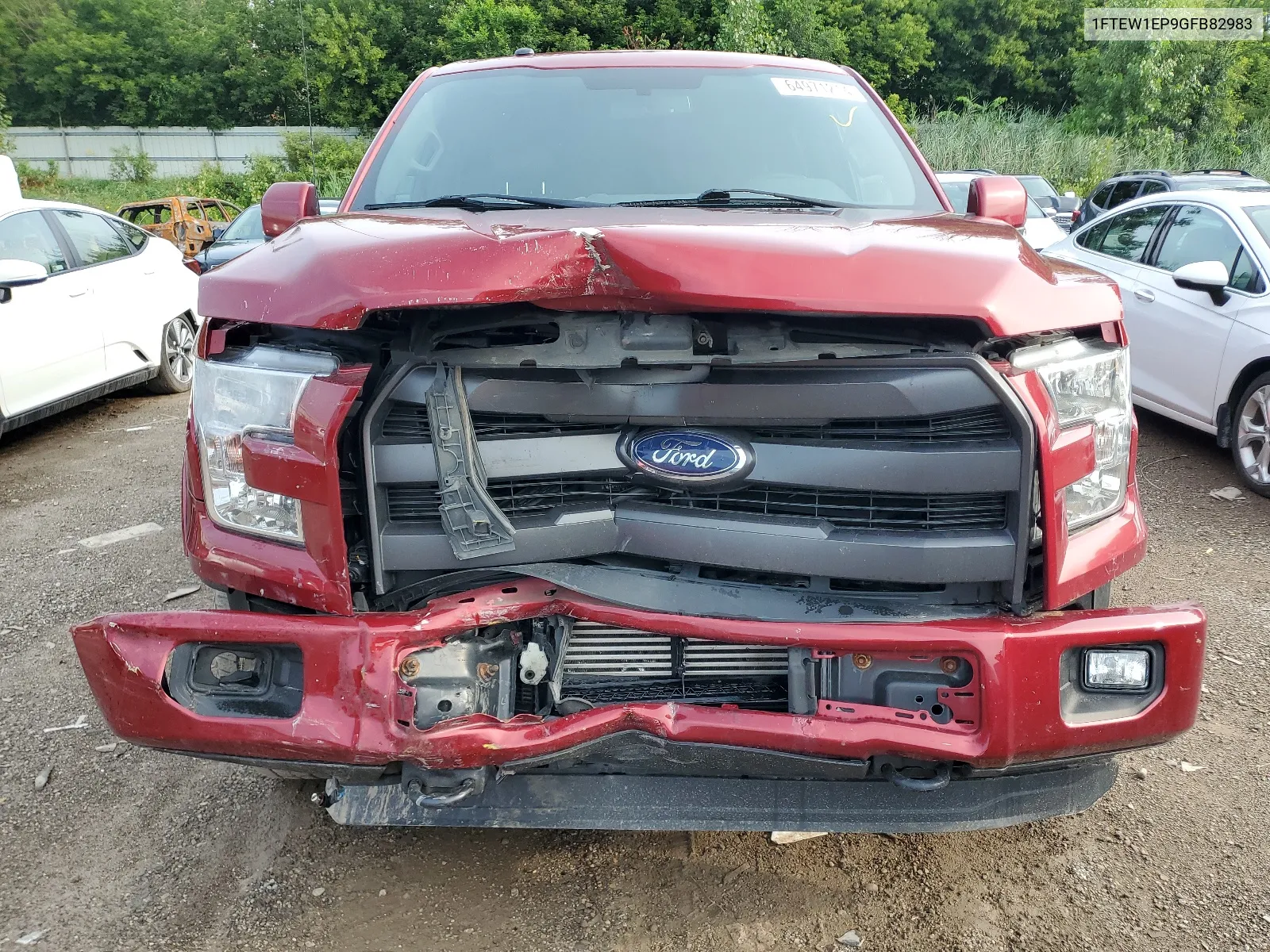 2016 Ford F150 Supercrew VIN: 1FTEW1EP9GFB82983 Lot: 64971214