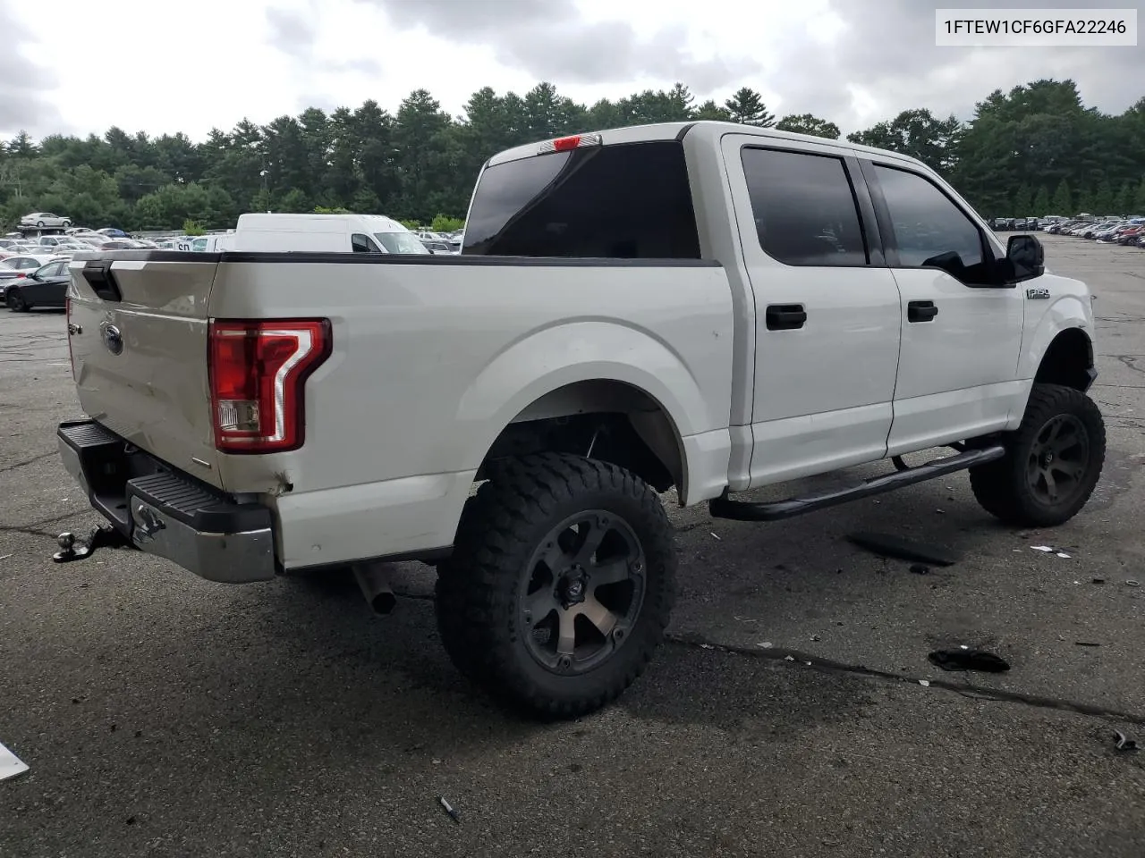 1FTEW1CF6GFA22246 2016 Ford F150 Supercrew