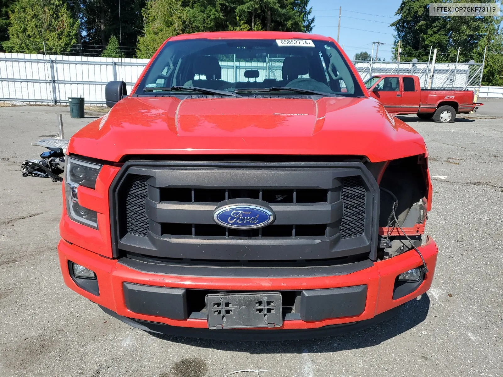 2016 Ford F150 Super Cab VIN: 1FTEX1CP7GKF73119 Lot: 65862274