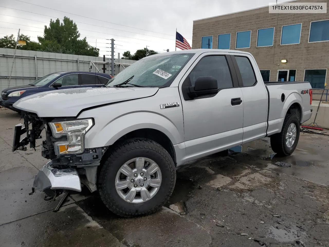 2016 Ford F150 Super Cab VIN: 1FTEX1E83GFC47574 Lot: 66319314