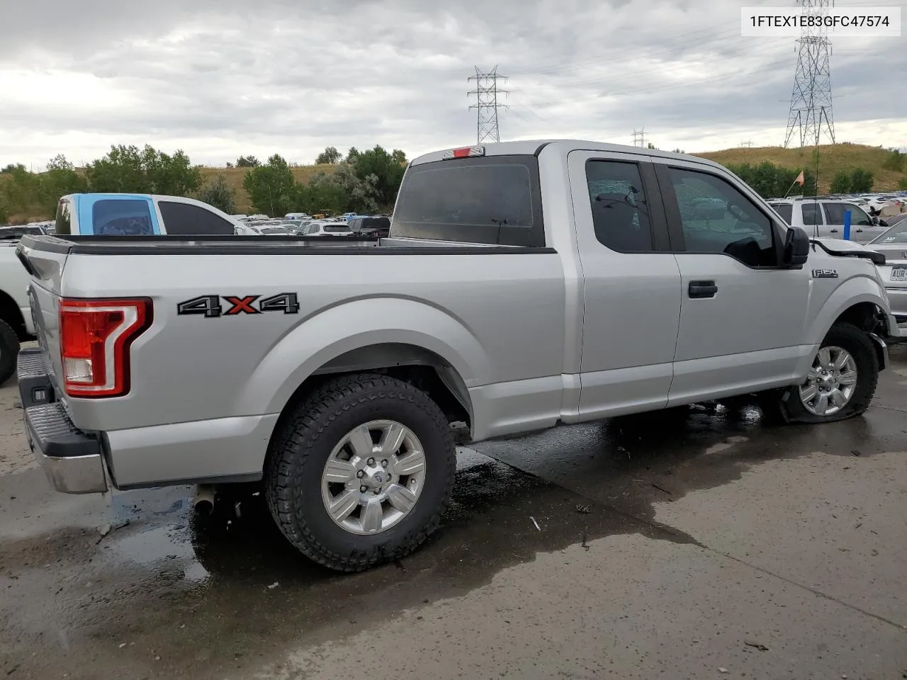 2016 Ford F150 Super Cab VIN: 1FTEX1E83GFC47574 Lot: 66319314