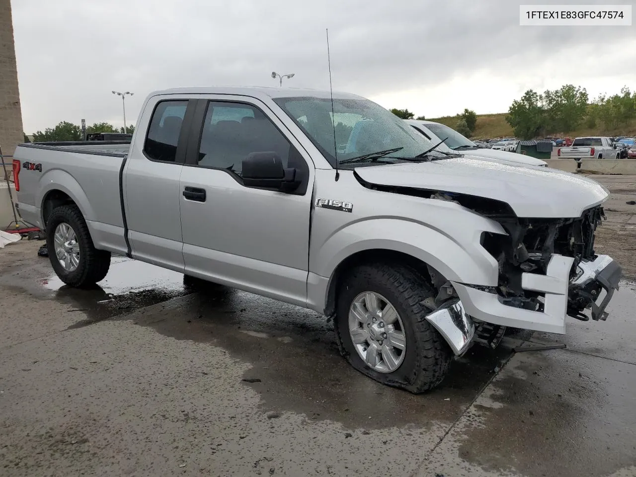 2016 Ford F150 Super Cab VIN: 1FTEX1E83GFC47574 Lot: 66319314