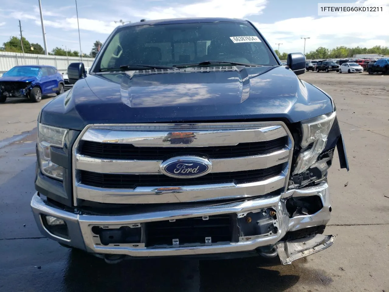 2016 Ford F150 Supercrew VIN: 1FTEW1EG6GKD12211 Lot: 66387654